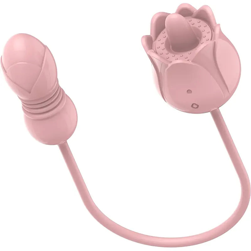 Pink Lover Rose Double Head Vibrator