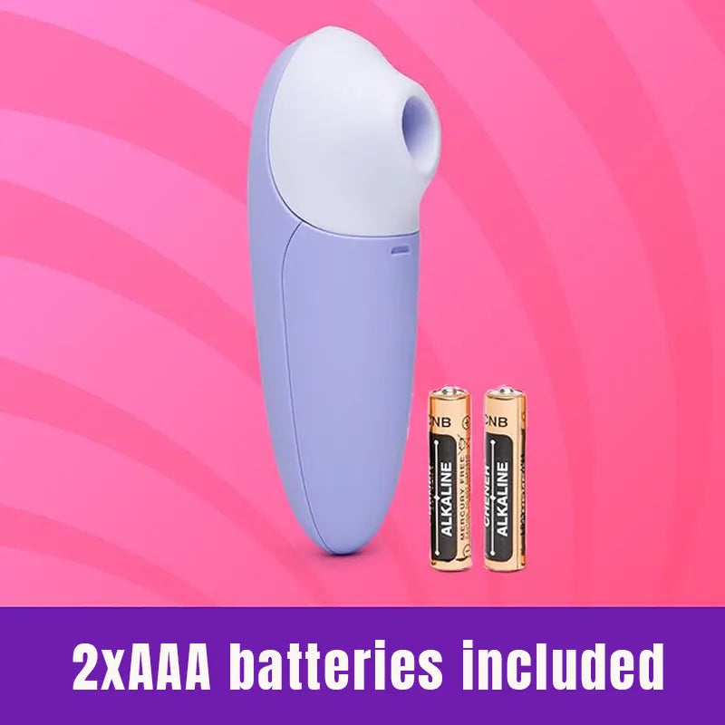 Cute Purple-White Fairy Sucking Vibrator