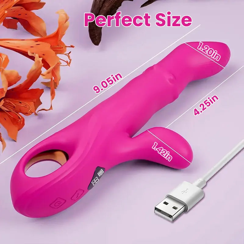 Adorable pink bunny vibrator with eight vibration modes
