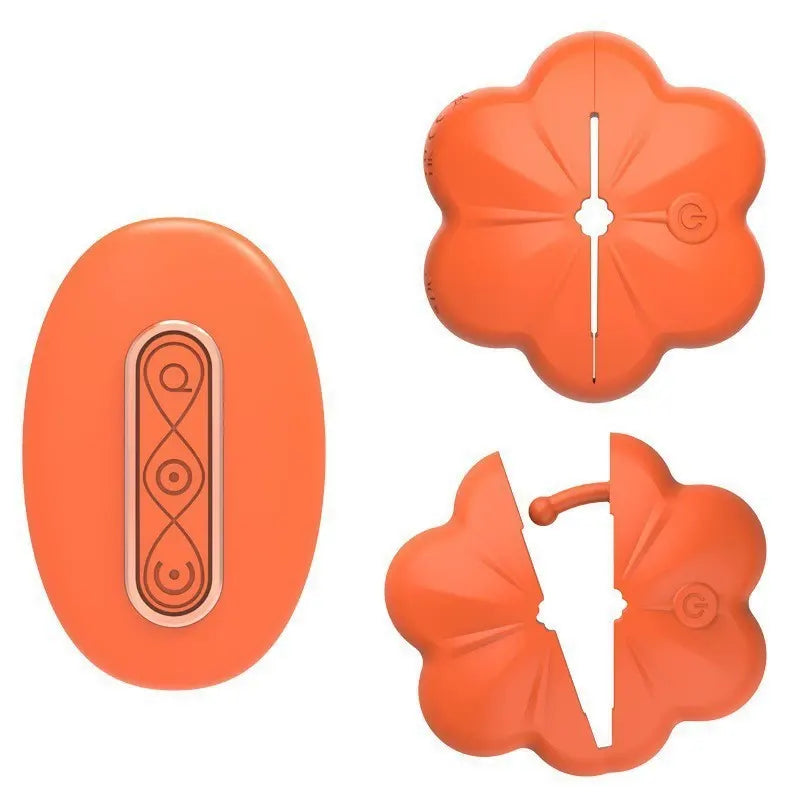 Wireless Vibrating Rose Nipple Clamps