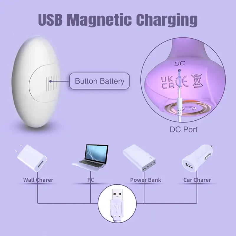 6-Piece Remote Control Training Silicone Vibrating Butt Plugs