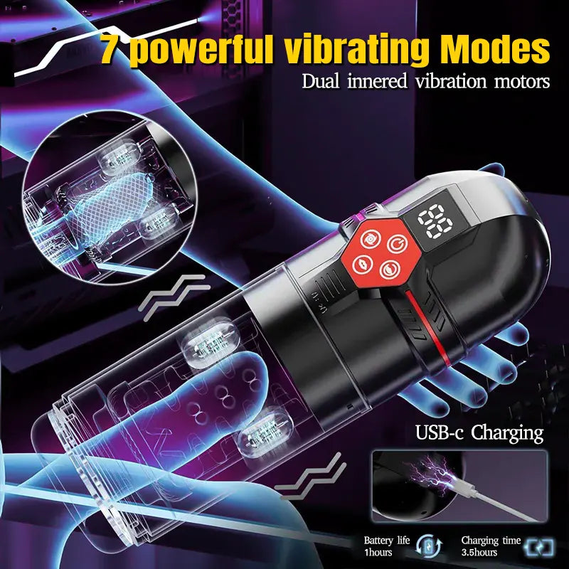 LCD Vacuum Male Stroker