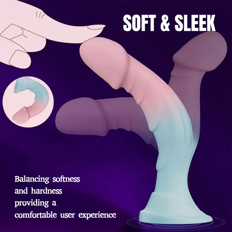 Gradient Silicone Dildo with Suction Cup
