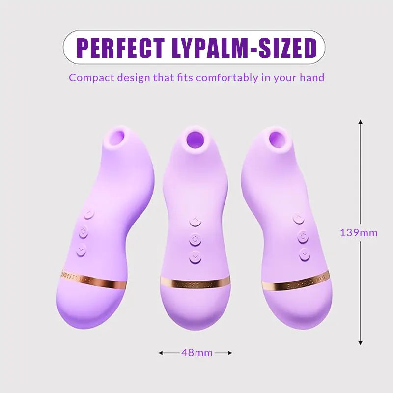 Mini clitoral sucking vibrator with 48 air pulse modes