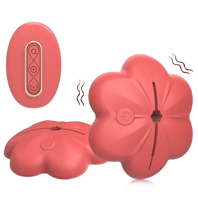 Wireless Vibrating Rose Nipple Clamps