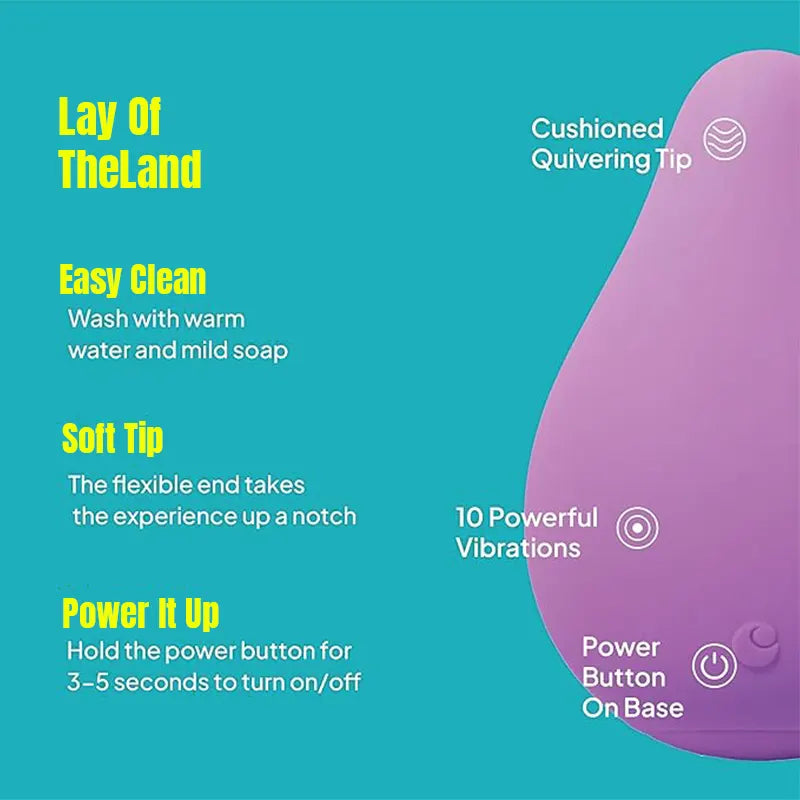 Palm-sized mini vibrator with 10 vibration modes