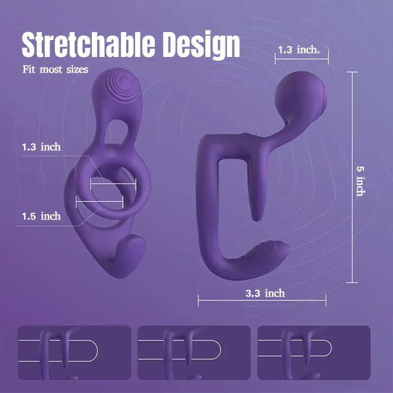 Duo Pulse Vibrating Couples Cock Ring