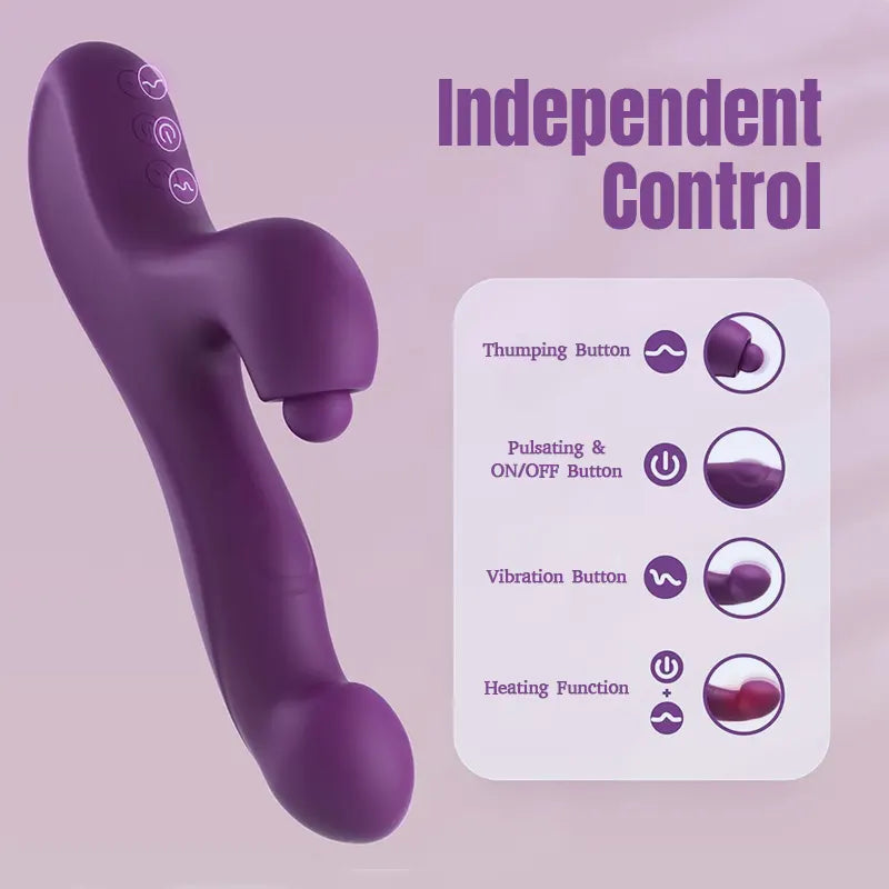 Triple-Action Clitoral & G-Spot Rabbit Vibrator