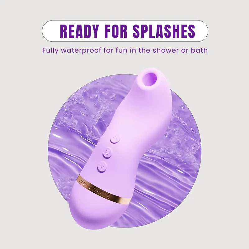 Mini clitoral sucking vibrator with 48 air pulse modes