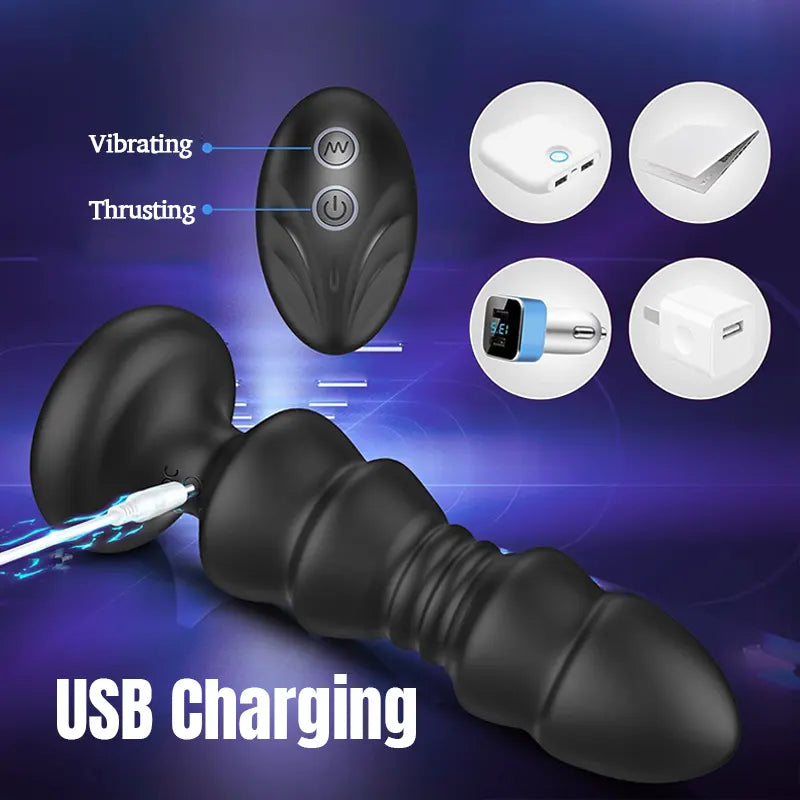 Vibrating Remote Butt Plug G-Spot Vibrator