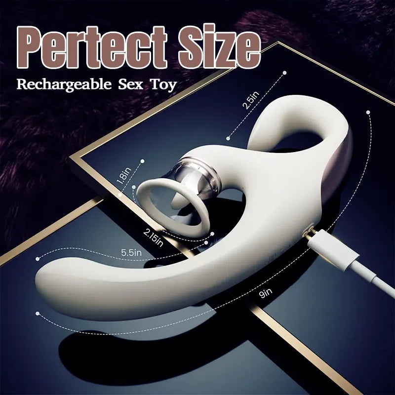 Bendable Clit Sucker & Tongue Vibrator