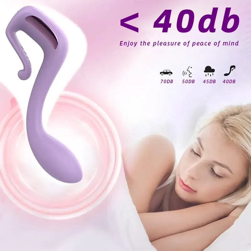 Purple Musical Note Shaped G-spot Vibrator With 9 Vibrations