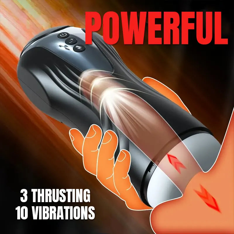 Telescoping & 360° Rotating Male Masturbator