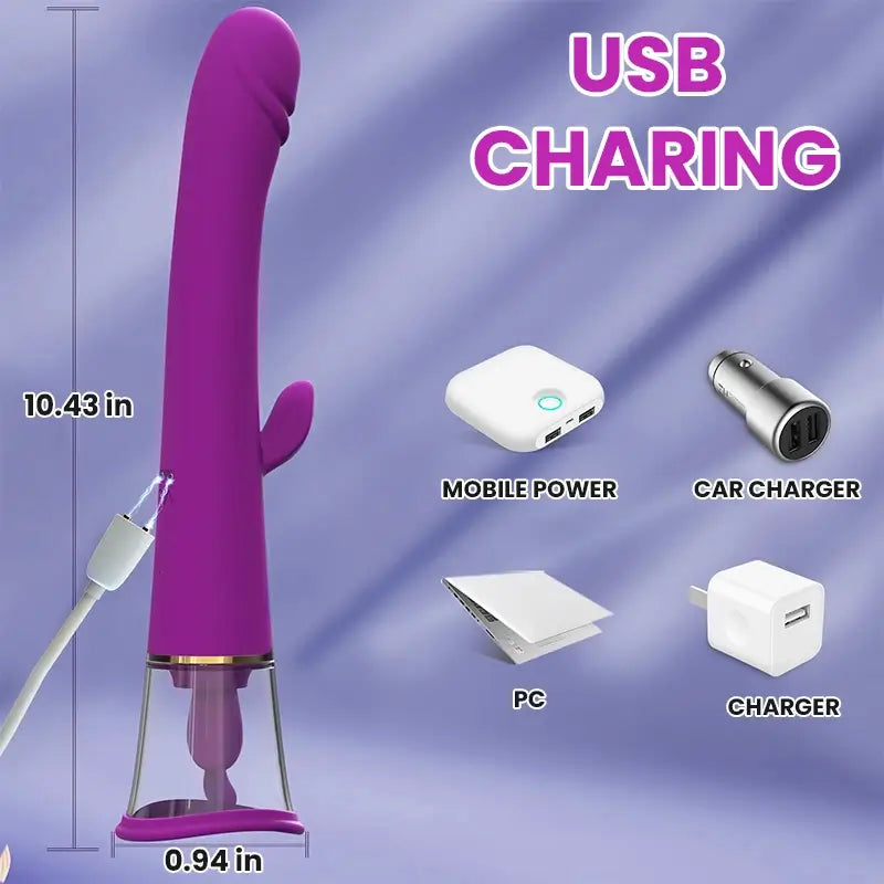 Simulated Tongue Licking And Sucking Vibrator