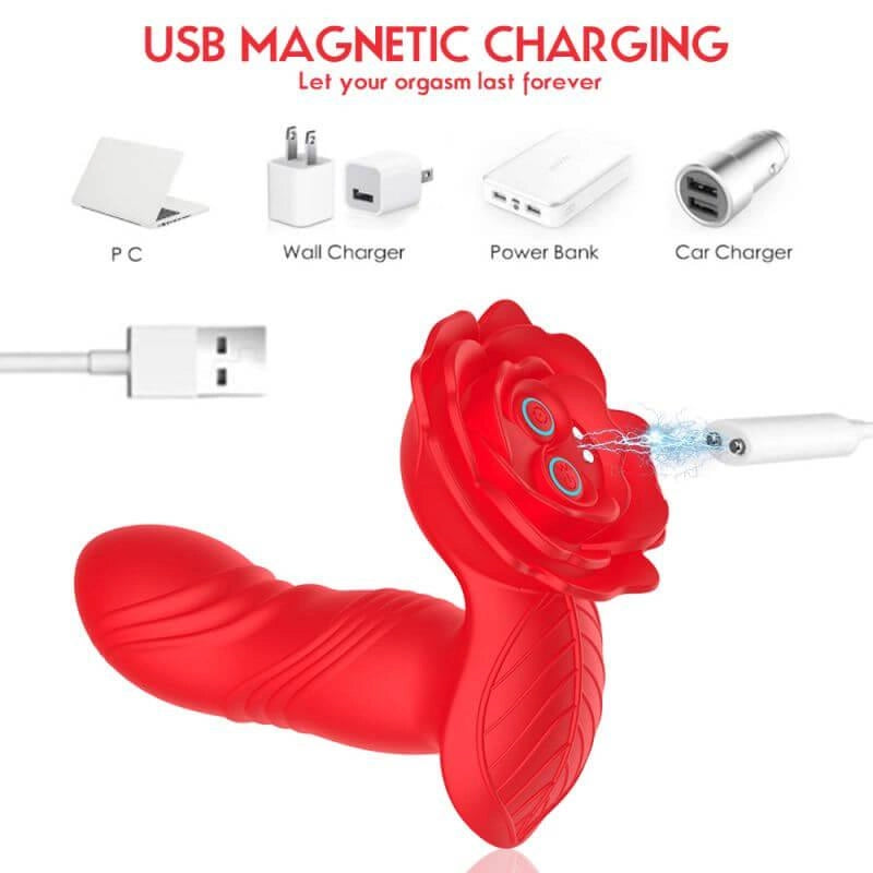rose toy vibrator red