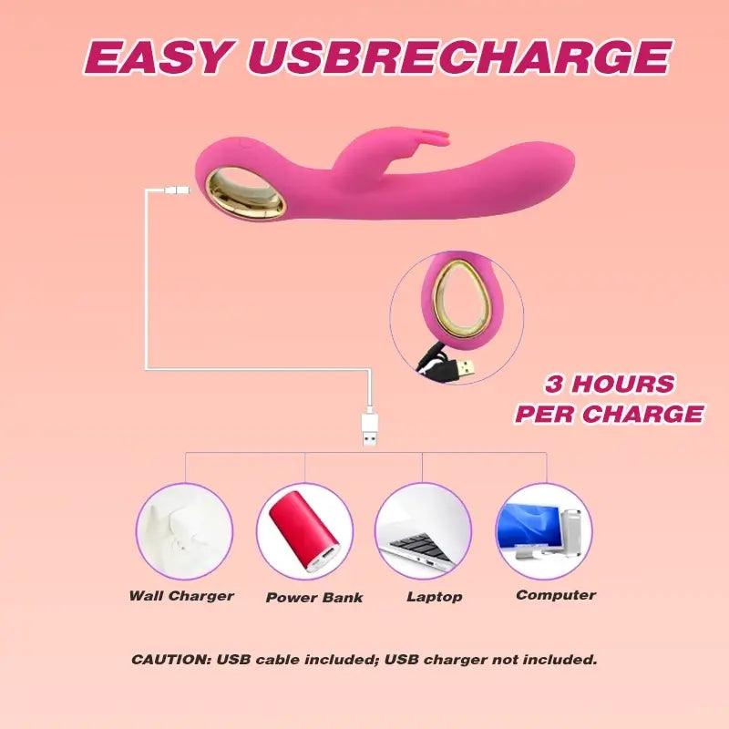 Rabbit G-spot Clitoral Vibrator