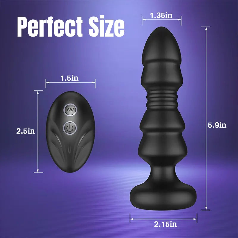 Vibrating Remote Butt Plug G-Spot Vibrator