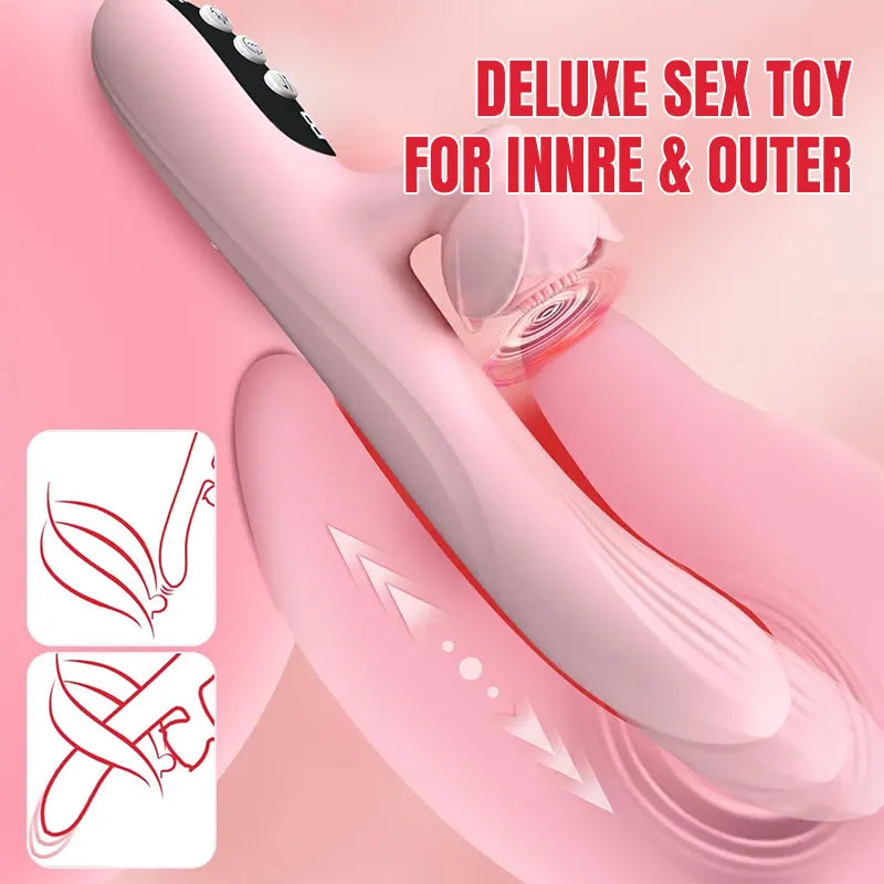 Rose Clitoral G-Spot Heated Vibrator