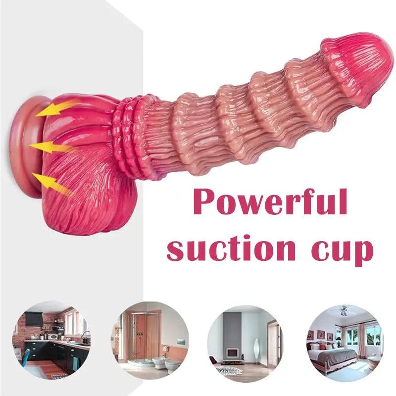 Realistic_Ribbed_Textured_Giant_Dildo