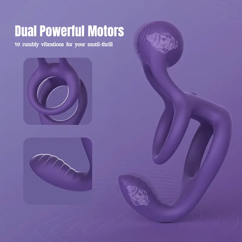 Duo Pulse Vibrating Couples Cock Ring