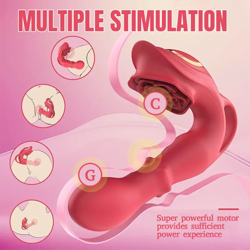 Bloom Rose Touch 3-in-1 G-Spot Finger Vibrator