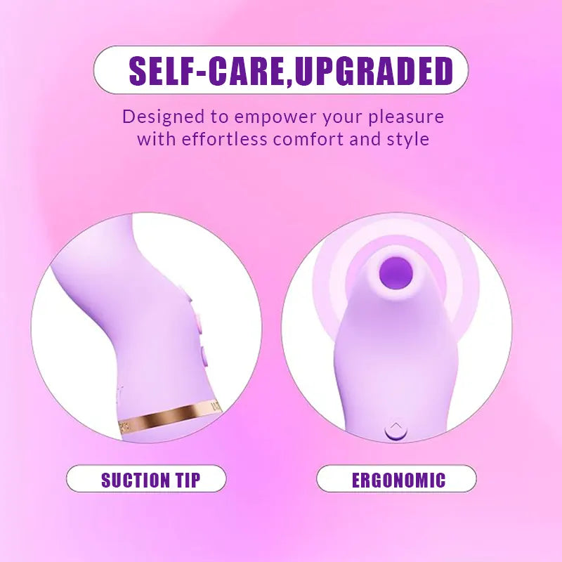 Mini clitoral sucking vibrator with 48 air pulse modes