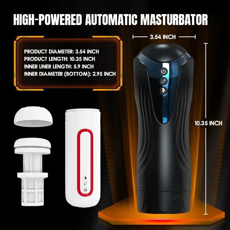 Telescoping & 360° Rotating Male Masturbator