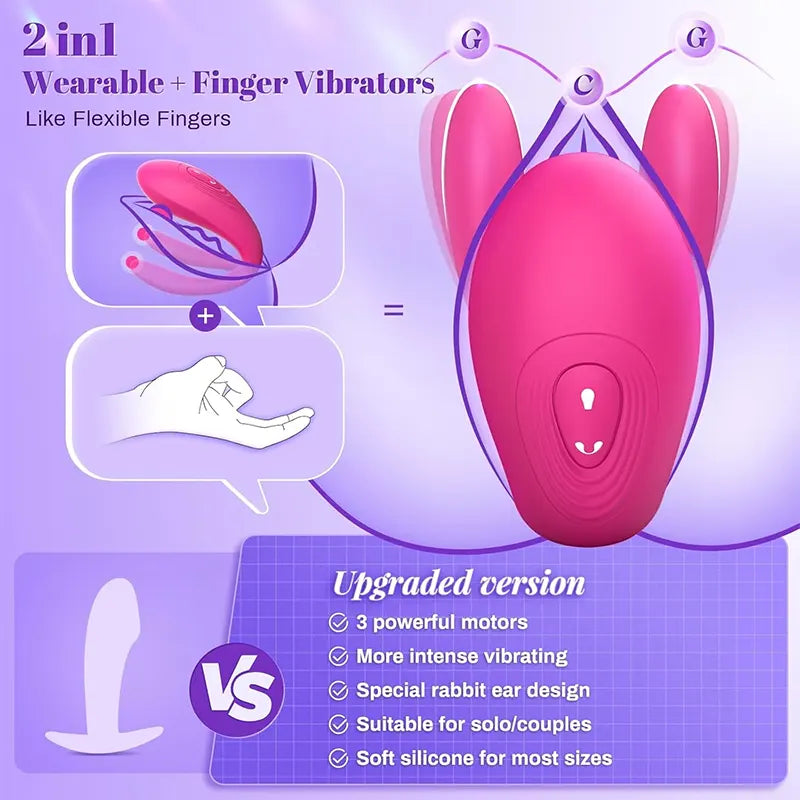 Wearable G-Spot and Clitoral Vibrator