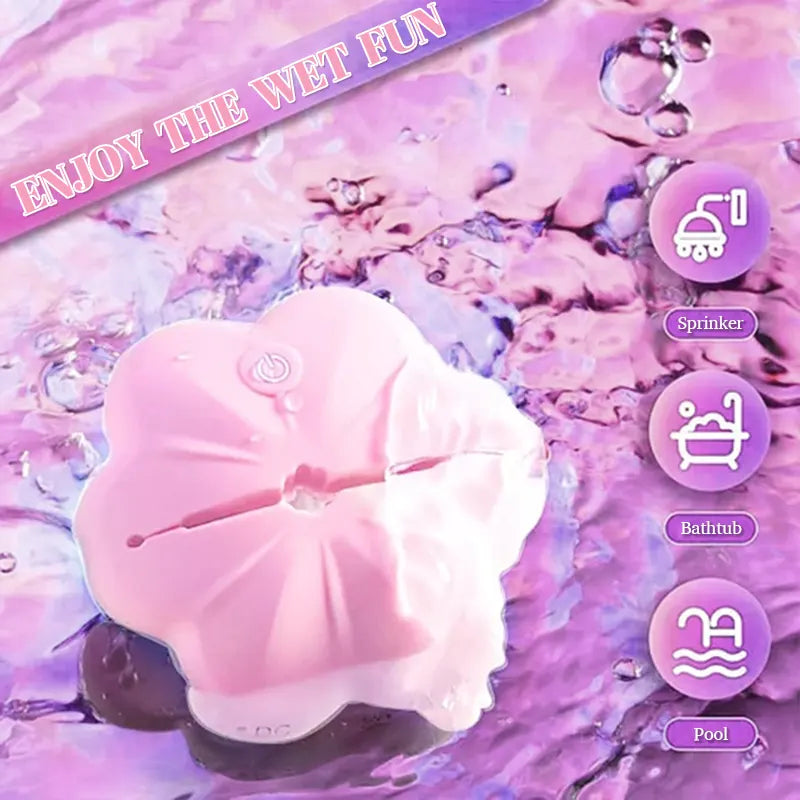 Wireless Vibrating Rose Nipple Clamps