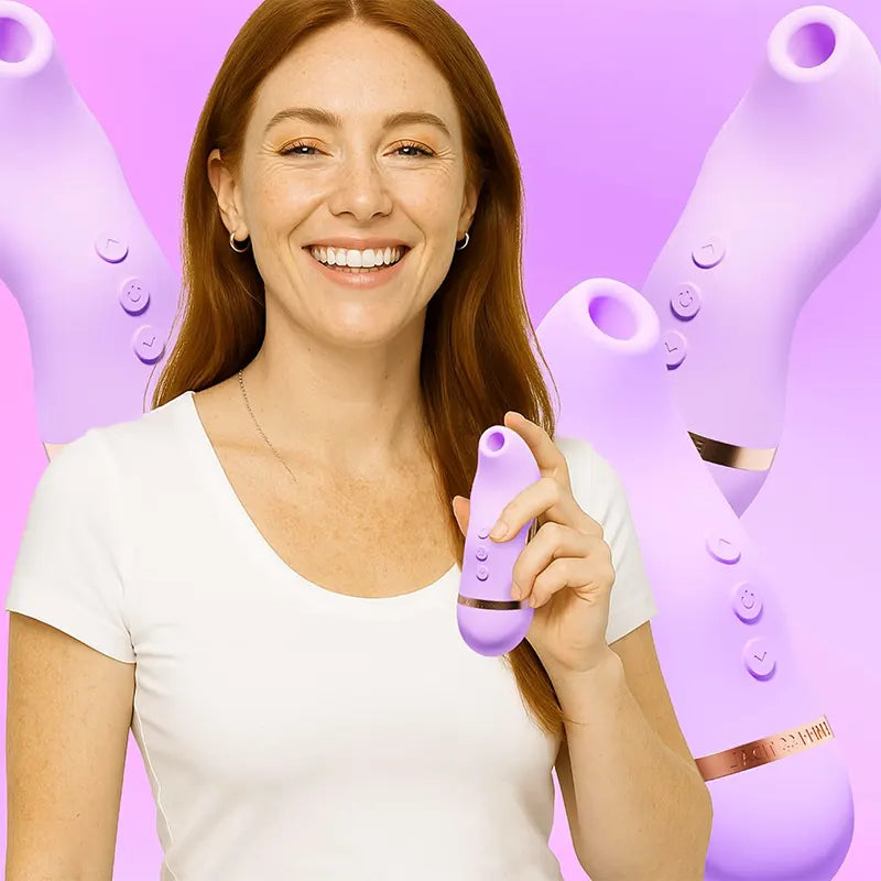 Mini clitoral sucking vibrator with 48 air pulse modes