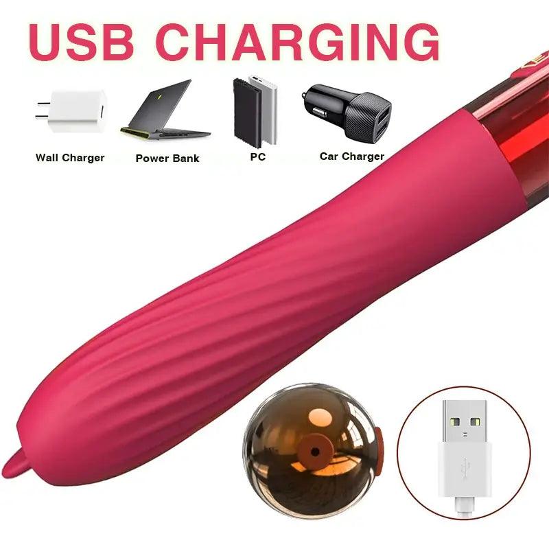 Licking Vibrating Tongue G-Spot Vibrator