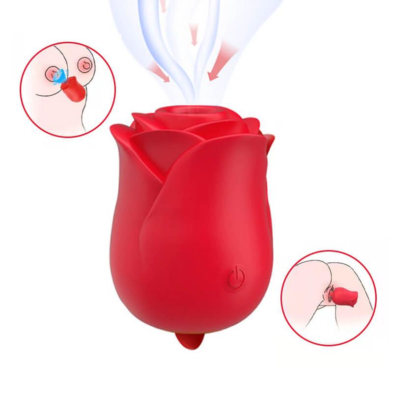 rose toy clit sucker red