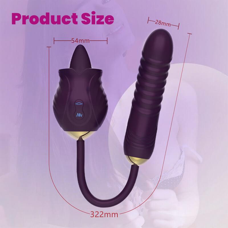 rose toy clit sucker vibrator purple