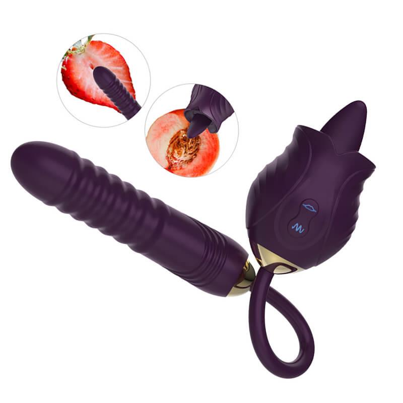 rose toy clit sucker vibrator purple
