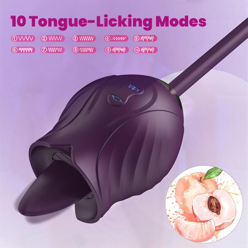 rose toy clit sucker vibrator purple