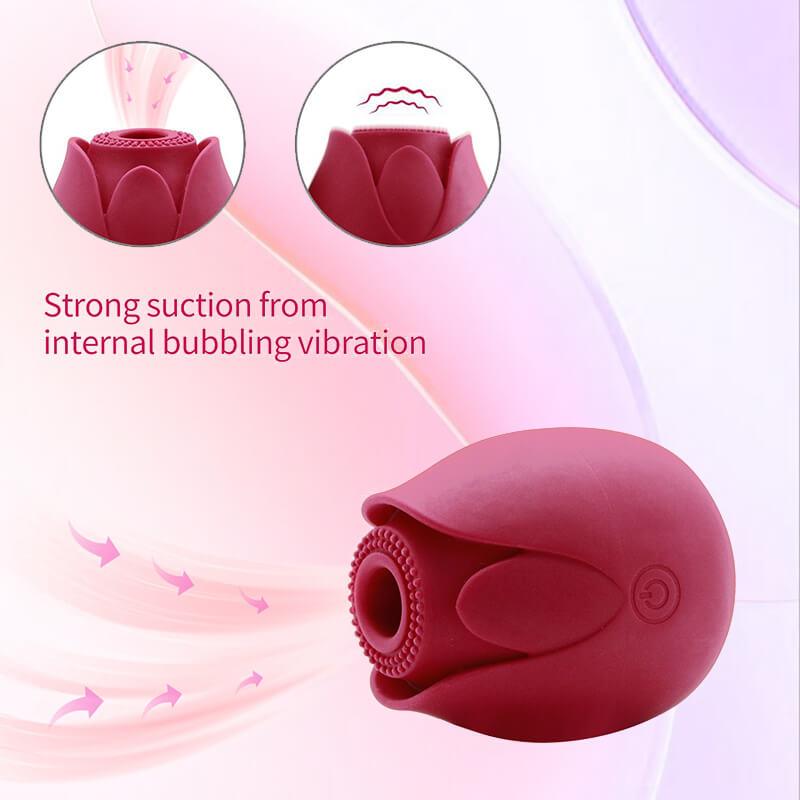 rose toy clit sucker vibrator red