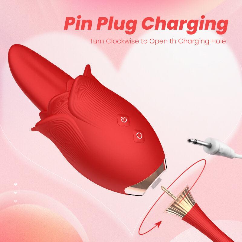 rose toy clit sucker vibrator red