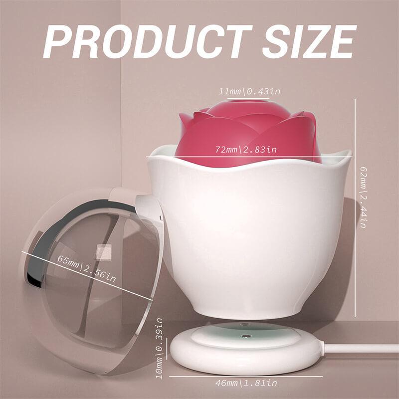 rose toy clit sucker vibrator red