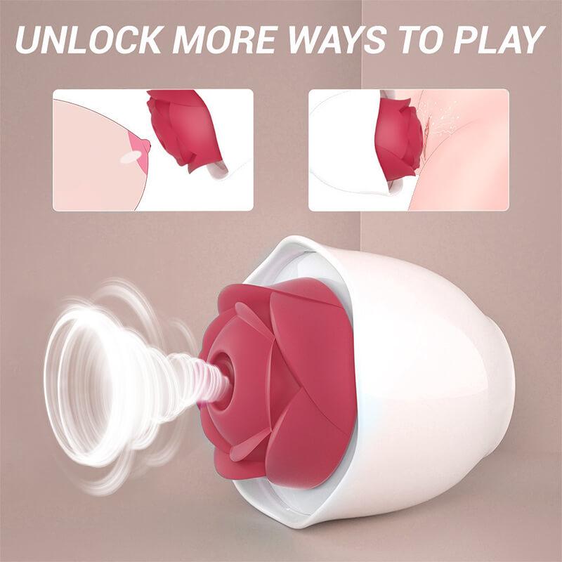rose toy clit sucker vibrator red
