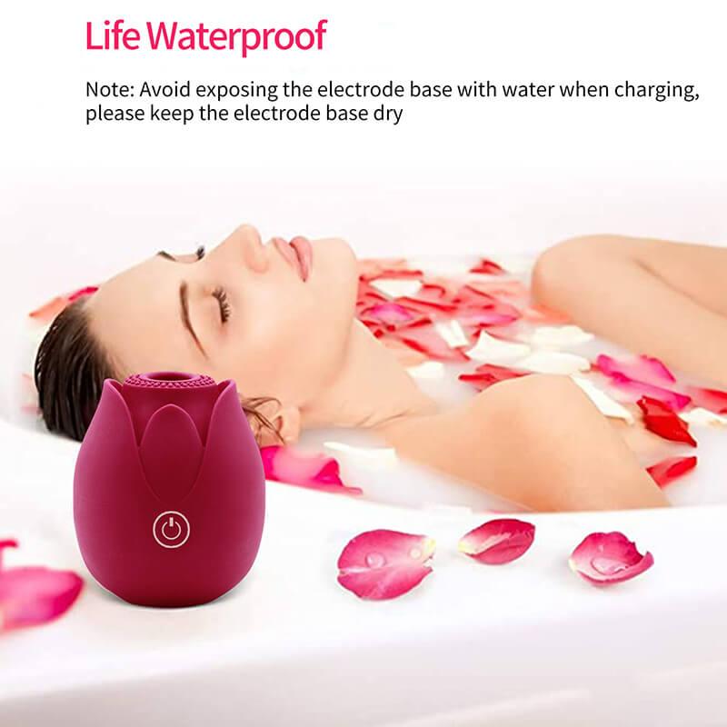 rose toy clit sucker vibrator red