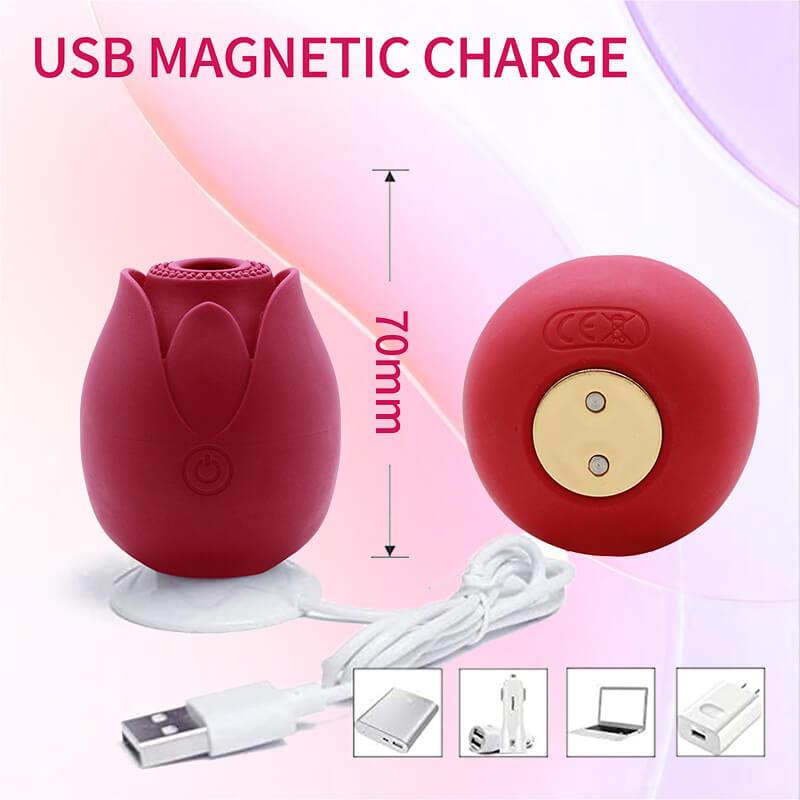 rose toy clit sucker vibrator red