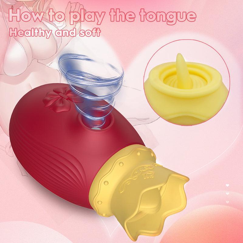 rose toy clit sucker vibrator red