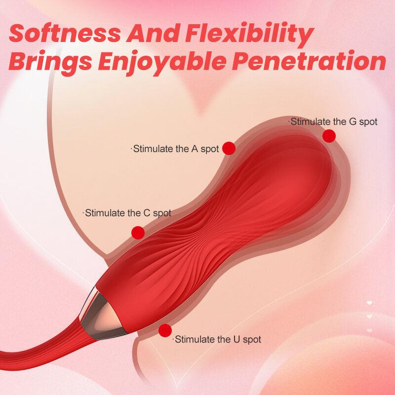 rose toy clit sucker vibrator red