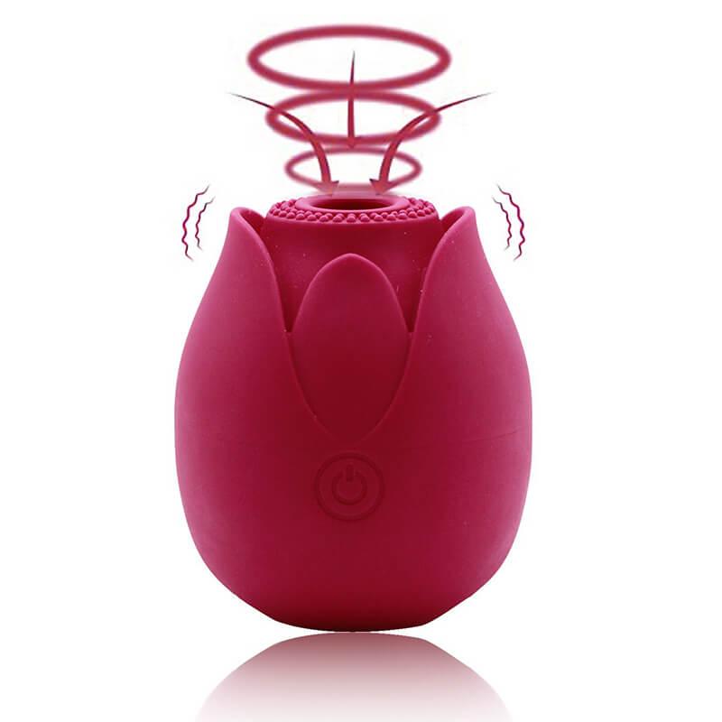 rose toy clit sucker vibrator red