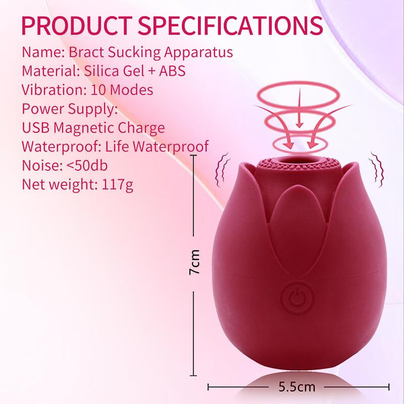 rose toy clit sucker vibrator red
