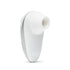 White clitoral suction cup, female vibrator toy