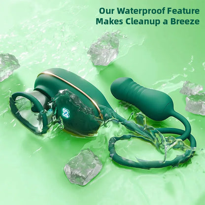Suction cup vibrator with powerful vibrating egg