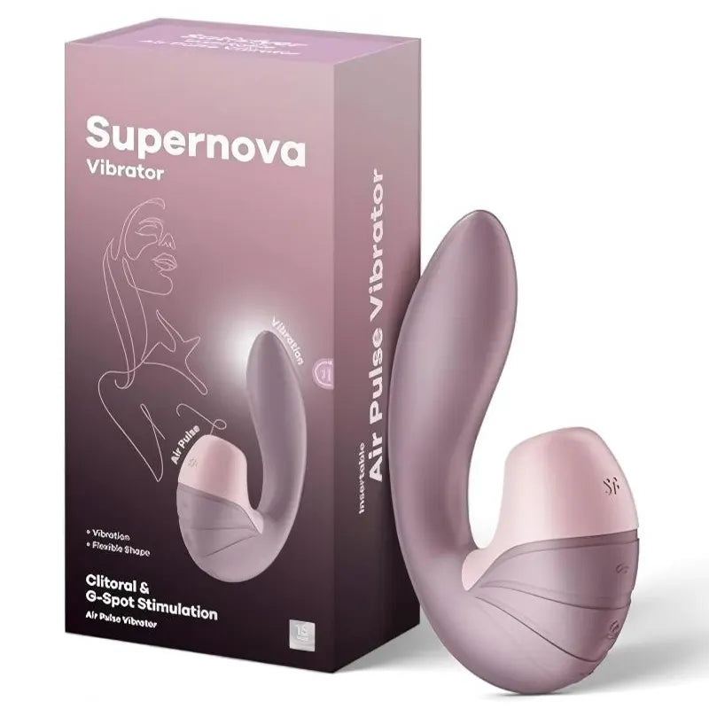 G-spot clitoral sucking vibrator, U-shaped
