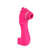 Pink worm-shaped sucking vibrator