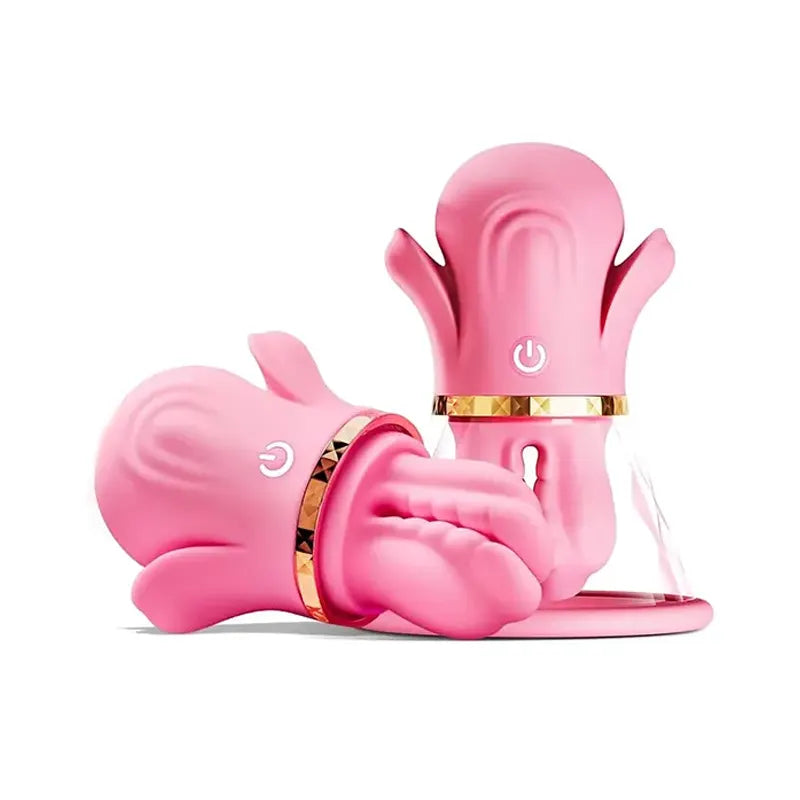 10 Vibrations Nipple Clamps Vibrator with Suction Cup